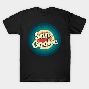Graphic Sam Name Retro Vintage Circle T-Shirt